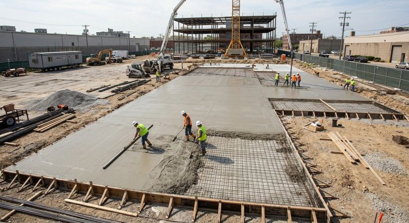 Commercial Slab Installation in Katy, TX