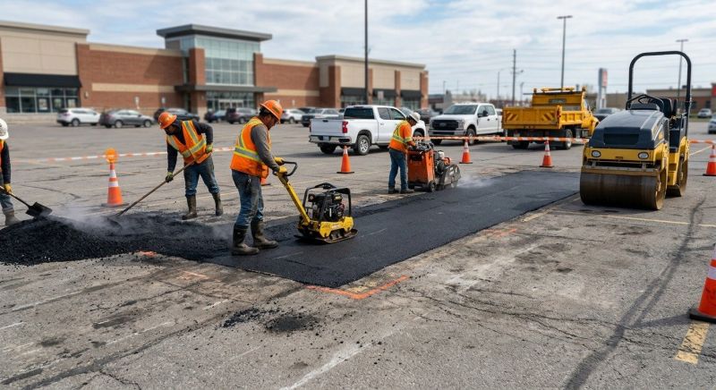 Asphalt Parking Lot Repair in San Diego, CA