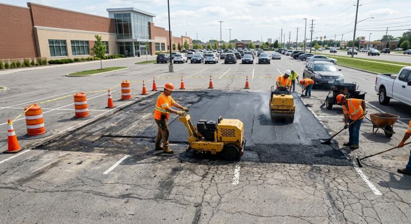 Asphalt Parking Lot Repair in Pasadena, CA