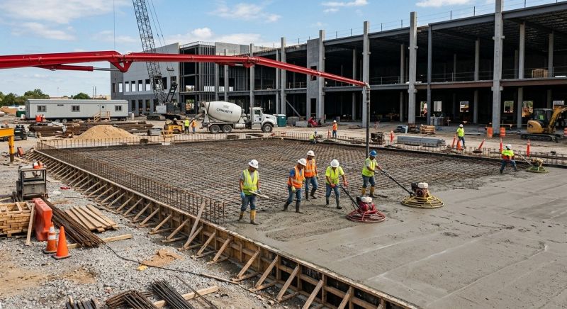 Commercial Slab Construction in Cumming, GA