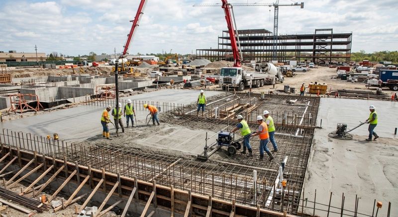 Commercial Slab Construction in Longmont, CO