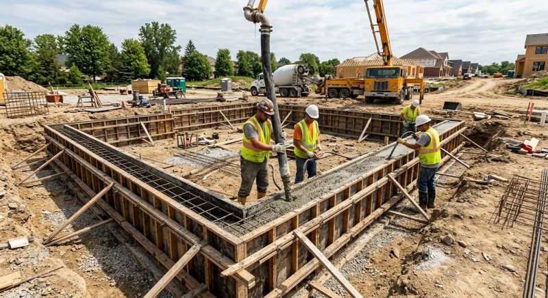 Foundation Wall Pouring in Greenville, SC