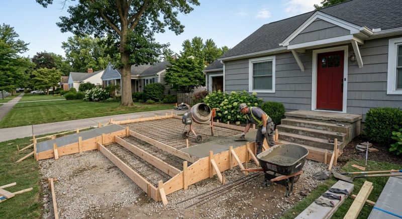 Porch Concrete Pouring in Denver, CO